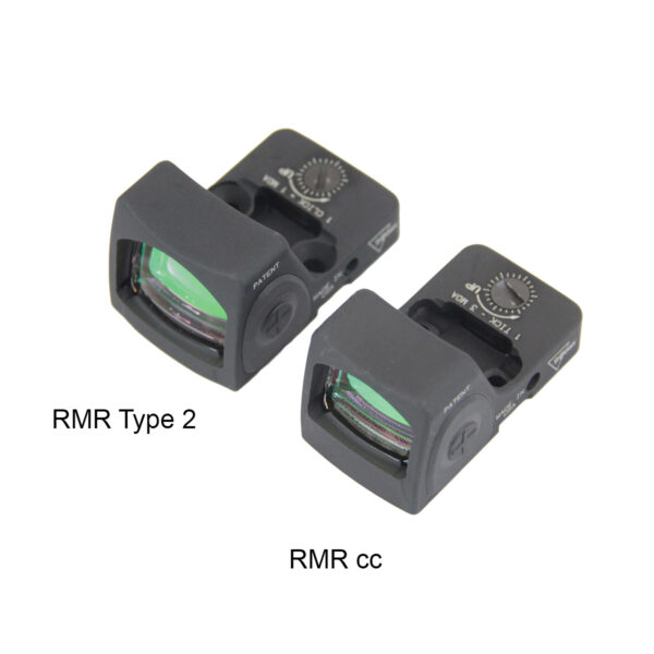 comparatif RMR type 2 RMR®cc dot de 3.5Moa couleur noir
